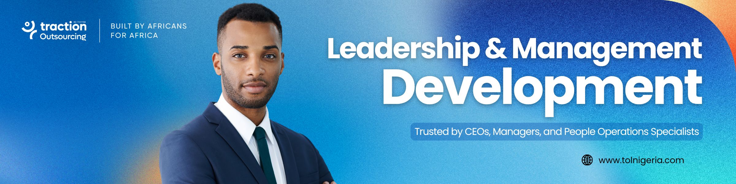 Traction Outsourcing banner for Leadership & Management Development training